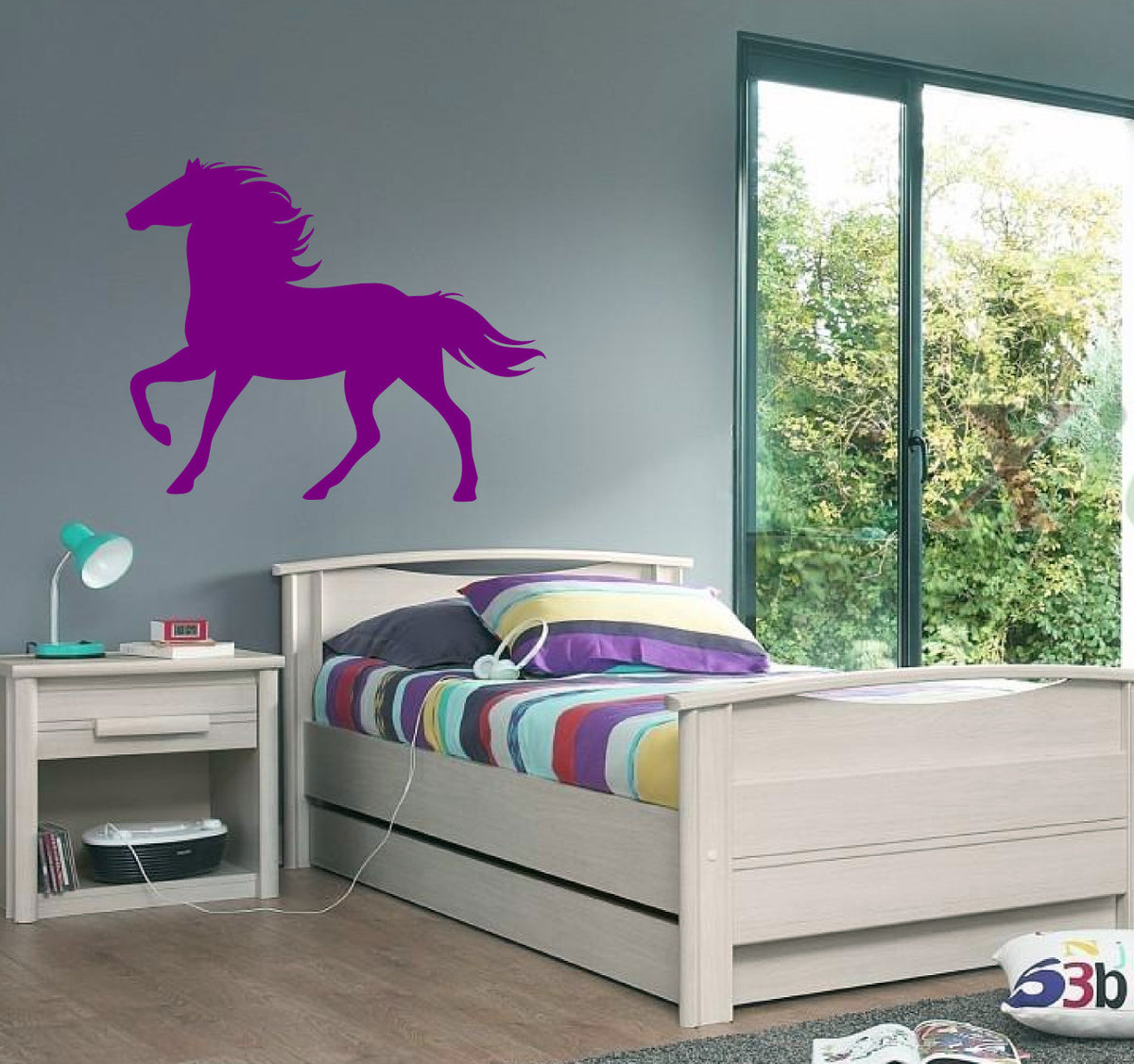 Horse / Horse Riding Wall Art Vinyl Graphic Sticker Wallpaper Decal!!Bedroom