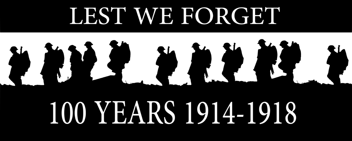 100 Years Lest We Forget Heroes Soldier/Military Car/Van Sticker(Vinyl Decal)