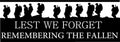Lest We Forget Heroes Soldier/Military/Car / Van Sticker (Vinyl Decal)