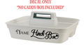 Hinch Inspired Personalised Cleaning Caddy/Box name sticker (Decal Only)