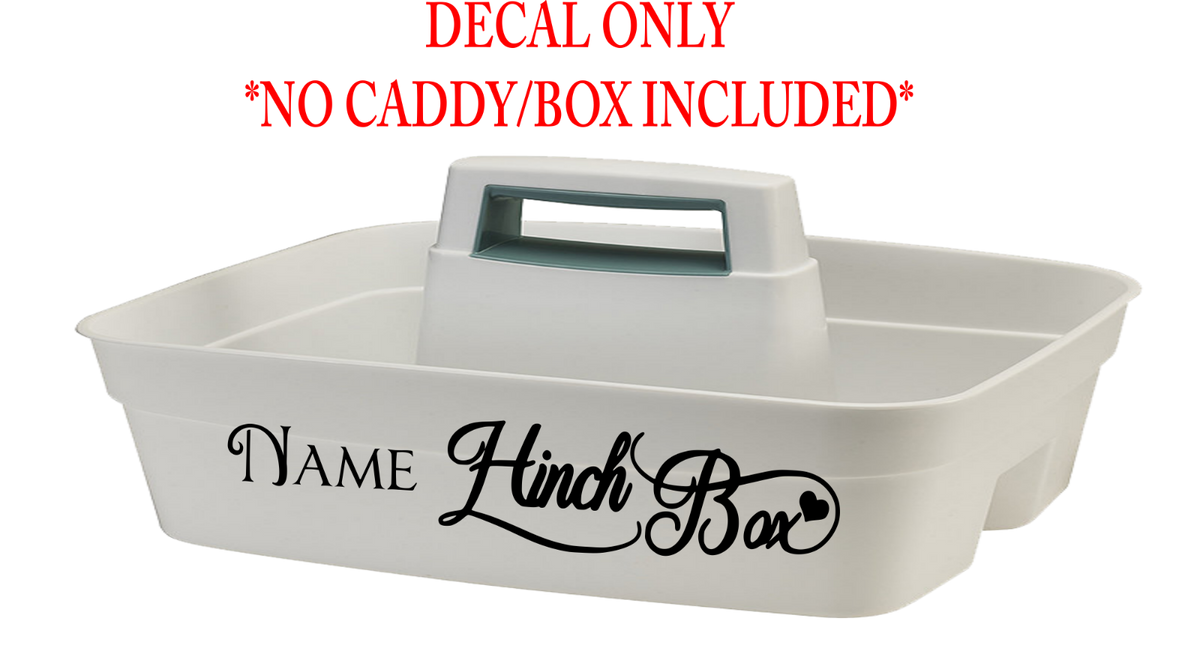 Hinch Inspired Personalised Cleaning Caddy/Box name sticker (Decal Only)