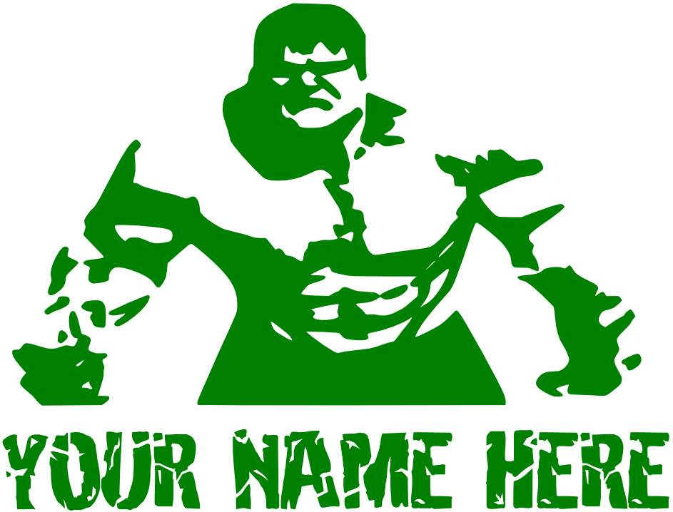 Hulk Personalised Wall Art Vinyl Decal – Smash Your Space with Custom Colours!