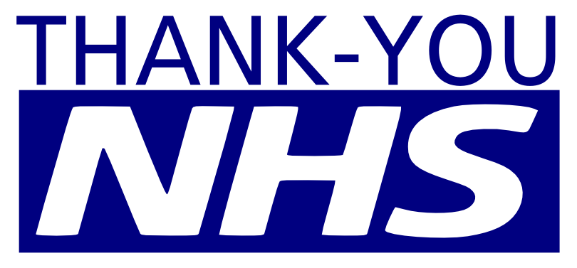 Thank-You NHS Vinyl Decal – 10% to Charity, Easy to Apply, Multiple Sizes!