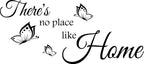 There's No Place Like Home Butterflies Vinyl Decal – Charming Wall Art!