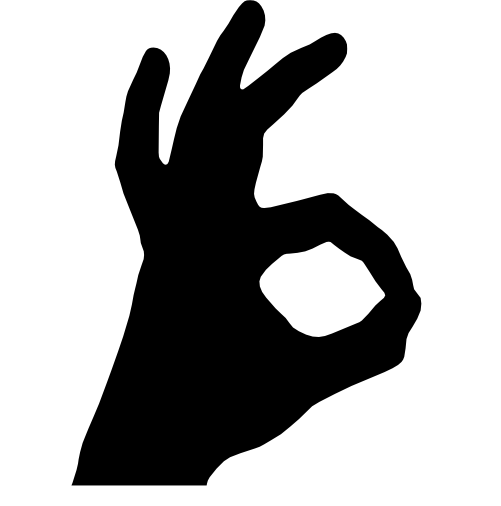 OK HAND GESTURE Wall Art Vinyl Graphic Sticker CAR/VAN/BOX!!! FUNNY/JOKE!!!