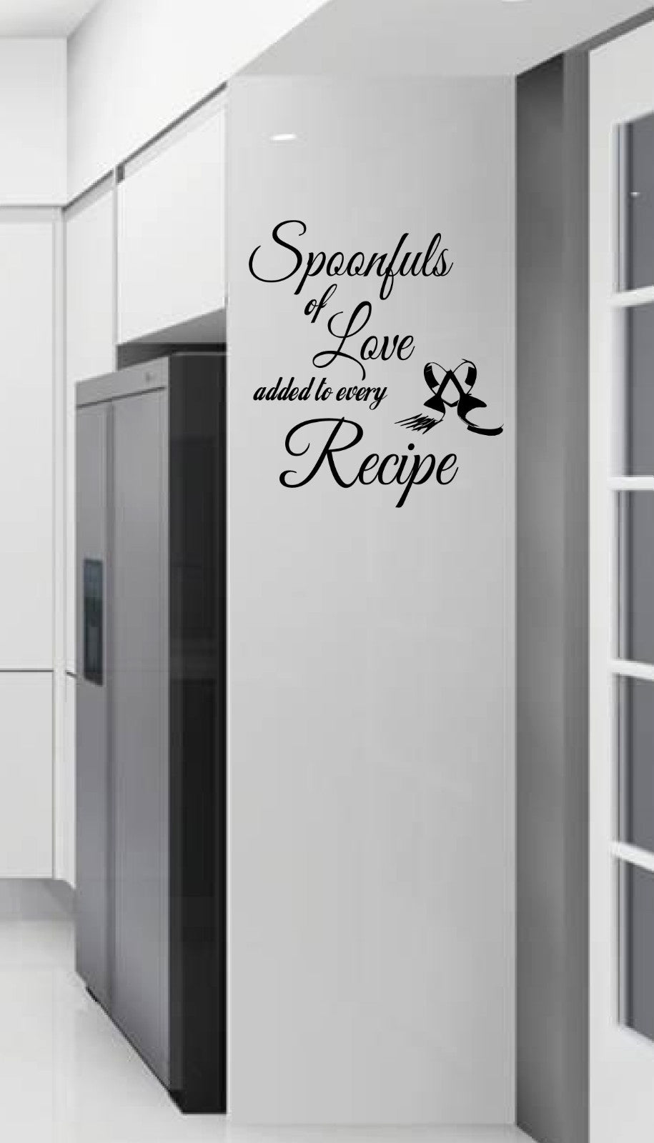 Spoonfuls Of Love Recipe Wall Quote Stickers Wall Decals kitchen/living room