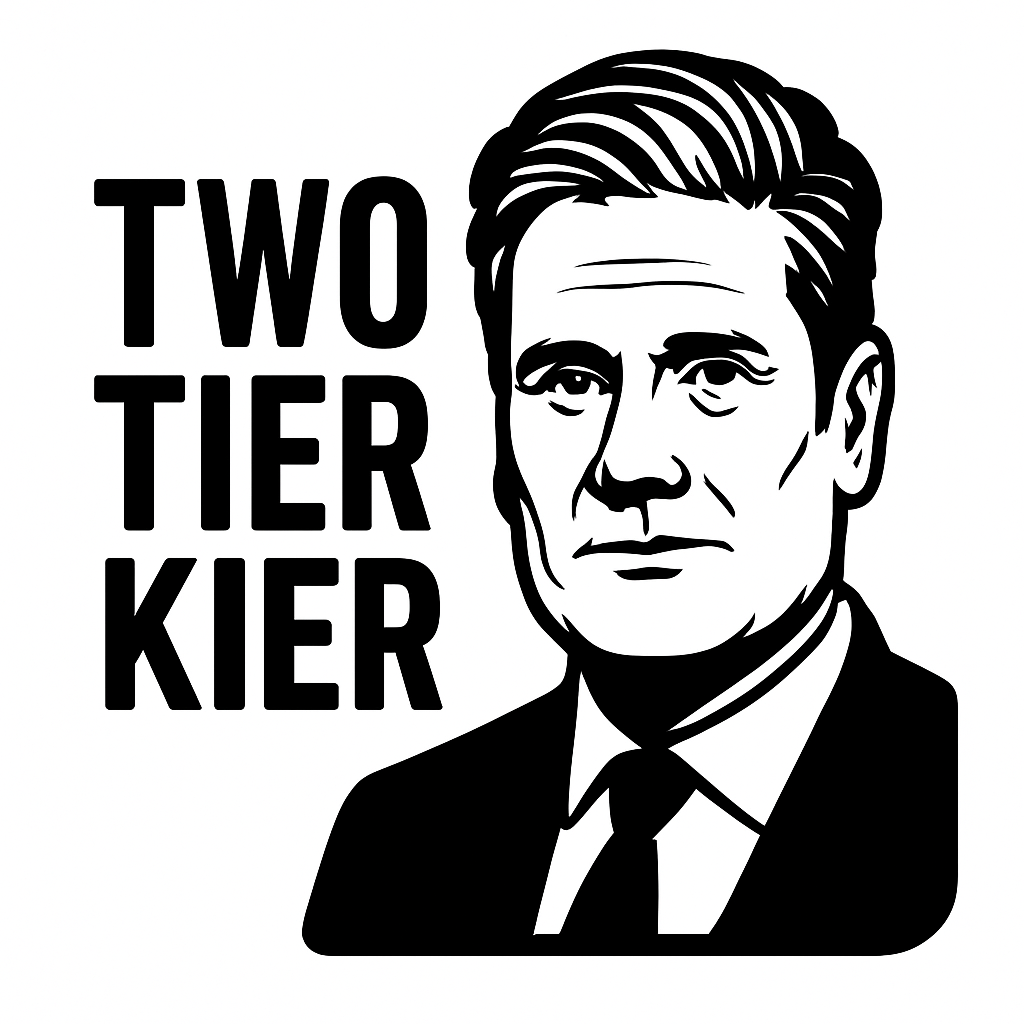 Two Tier Kier Vinyl Sticker – Political Decal  22 Colours  3 Sizes funny sticker