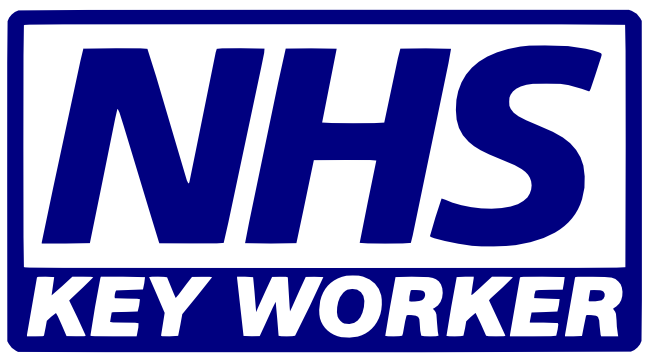NHS Key Worker Decal – 10% Donation, No Background, Multiple Sizes Available!
