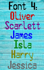2 x Personalised Custom Name Vinyl Sticker Decal – Choose Font & Size!
