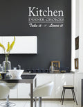 Kitchen Dinner choices Wall Quote Stickers Wall Decals kitchen/living room
