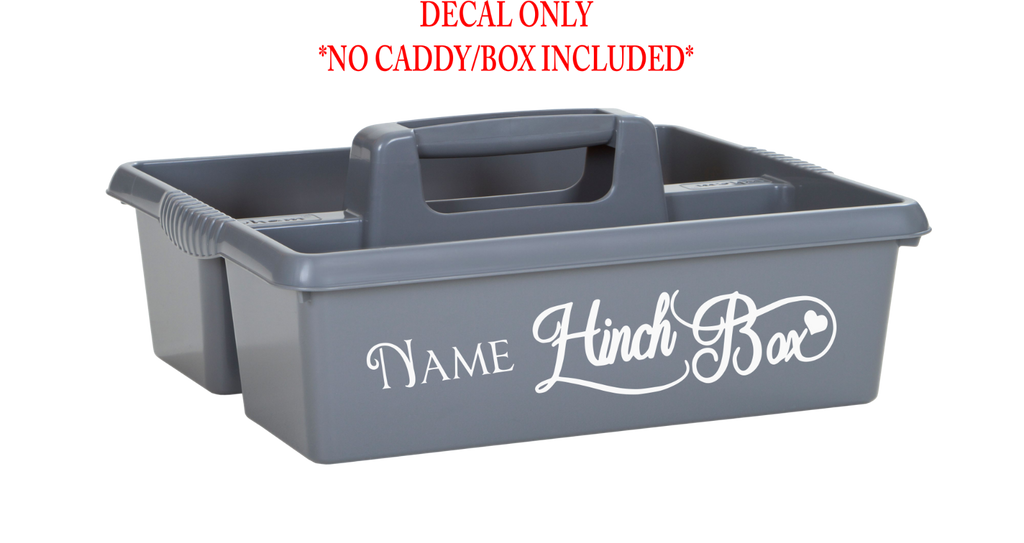 Hinch Inspired Personalised Cleaning Caddy/Box name sticker (Decal Only)