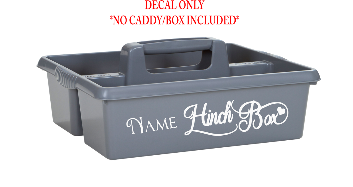 Hinch Inspired Personalised Cleaning Caddy/Box name sticker (Decal Only)
