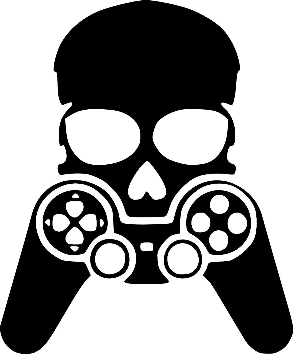 SKULL GAMES CONTROL WALL ART/DECAL QUOTE STICKER - BEDROOM/PS4/CHILD/BOY!!!