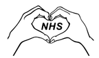 NHS Hands Heart Charity Modern Car/Van Sticker Nurse/Doctor Window wall Hospital