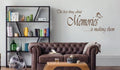 THE BEST THINGS ABOUT MEMORIES WALL ART/DECAL QUOTE STICKER KITCHEN/LIVING ROOM