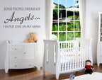 Some People Dream of Angels.. Wall Art Vinyl Graphic Sticker Child's Room Decal!