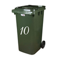 Wheelie Bin / Recycle Bin/House Number Vinyl Sticker Dustbin Self Adhesive