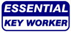 Essential Worker Vinyl Decal - 10% to NHS Charity, Easy to Apply, Multiple Sizes