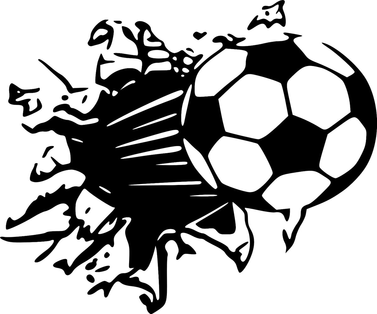 Football Smash Wall Art Vinyl Graphic Sticker Wallpaper Decal/Child!!!!