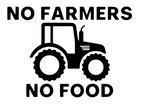 No Farmers No Food Vinyl Graphic Sticker CAR/VAN/BOX!!! FUNNY/JOKE!!!