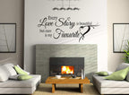 Love Story Art Wall Quote Stickers Wall Decals Living Room/Bedroom.