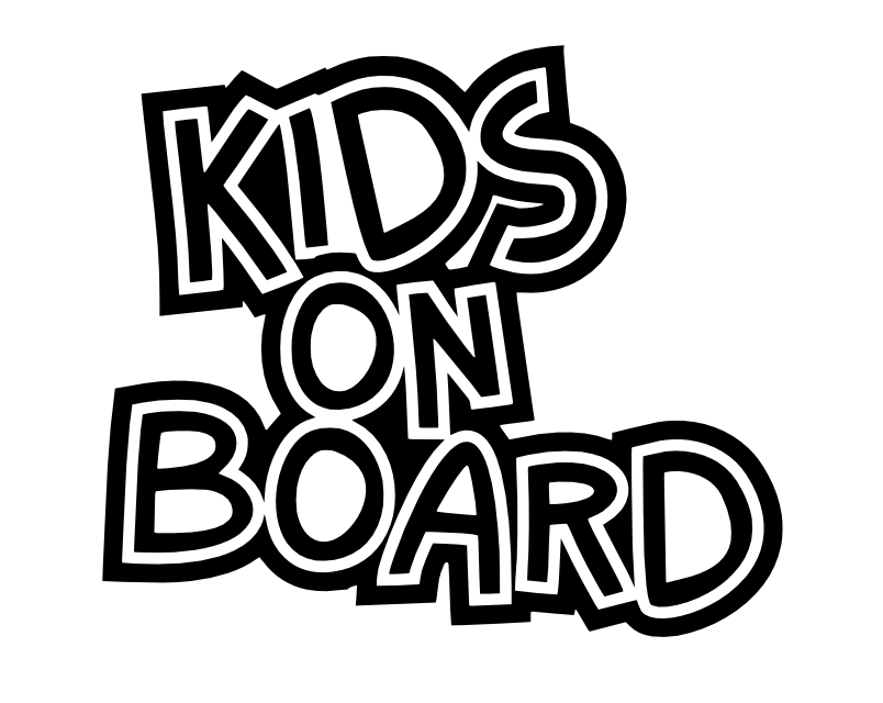 Kids On Board Vinyl Decal – Perfect for Cars, Walls, and Smooth Surfaces!
