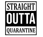Straight Outta Quarantine Wall Art Vinyl Decal – Various Sizes Available!