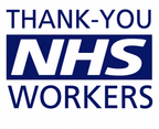 Thank You NHS Workers Vinyl Decal Sticker – Car Window Van – 22 Colours & 4 Sizes