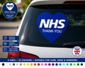 NHS Thank You Heart Vinyl Decal Sticker – Car Window Van – 22 Colours & 4 Sizes