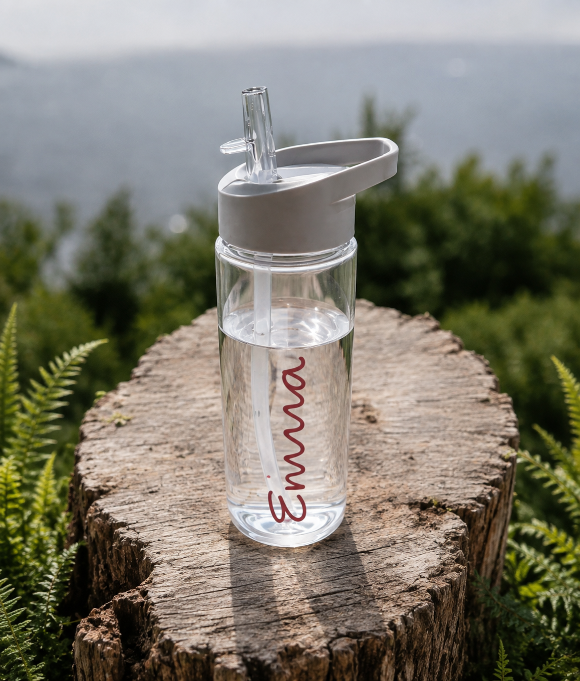 Personalised 700ml Water Bottle with Straw – Custom Name BPA-Free Bottle