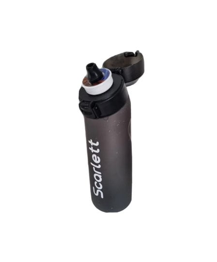 Personalised Black Air Pod Water Bottle | Flavoured Scent Pod, Gym & Sports Bottle (Random Flavour)