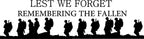 Lest We Forget Heroes Soldier/Military/Charity Car / Van Sticker (Vinyl Decal)