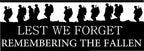 Lest We Forget Heroes Soldier/Military/Charity Car / Van Sticker (Vinyl Decal)