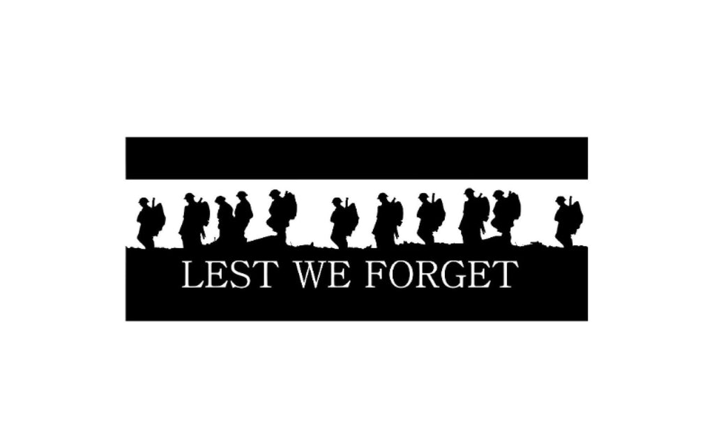 Lest We Forget Heroes Soldier/Military/Charity Car / Van Sticker (Vinyl Decal)