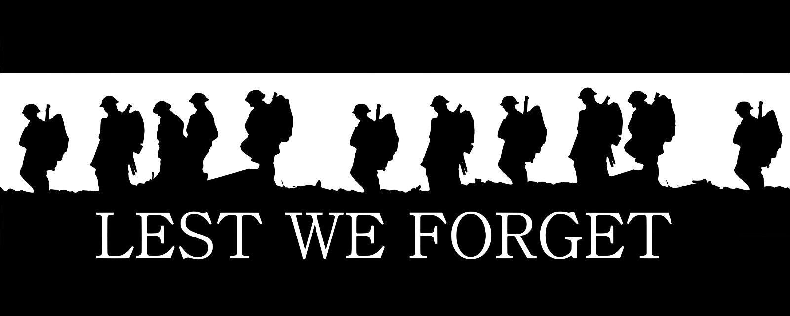 Lest We Forget Heroes Soldier/Military/Charity Car / Van Sticker (Vinyl Decal)