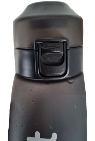 Personalised Black Air Pod Water Bottle | Flavoured Scent Pod, Gym & Sports Bottle (Random Flavour)