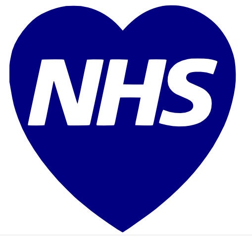 NHS Heart Charity Modern Car/Van Sticker Nurse/Doctor Window wall Hospital