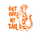 Tigger get off my tail sticker/decal car/van/window/wall funny/Camper/Surf!!!