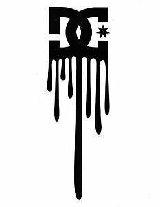 DC Shoes Paint Drip Sticker | Car, Van, Skateboard, Laptop, Window, Wall Decal