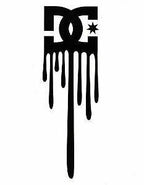 DC Shoes Paint Drip Sticker | Car, Van, Skateboard, Laptop, Window, Wall Decal