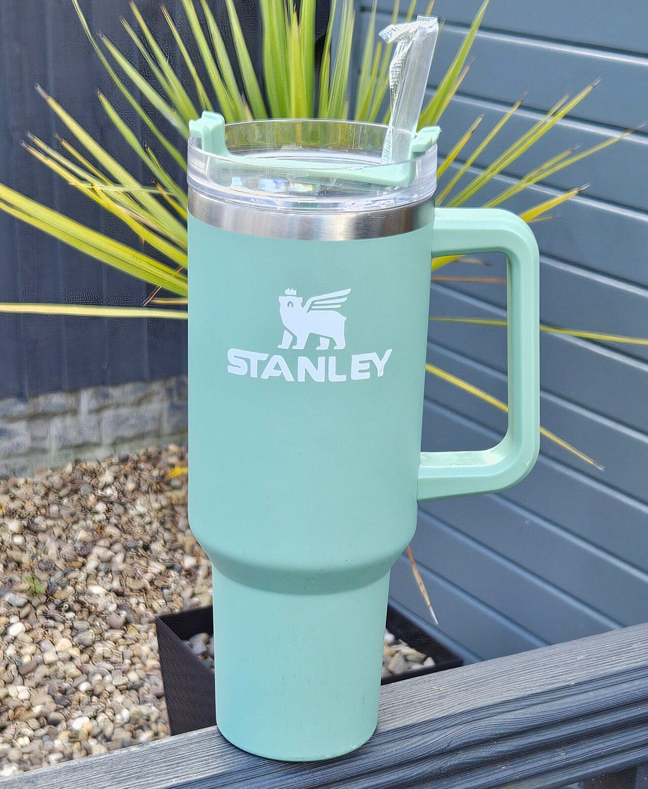 Personalised Insulated Stainless Steel Bottle with Straw | 40oz 1.25L Large Water Flask