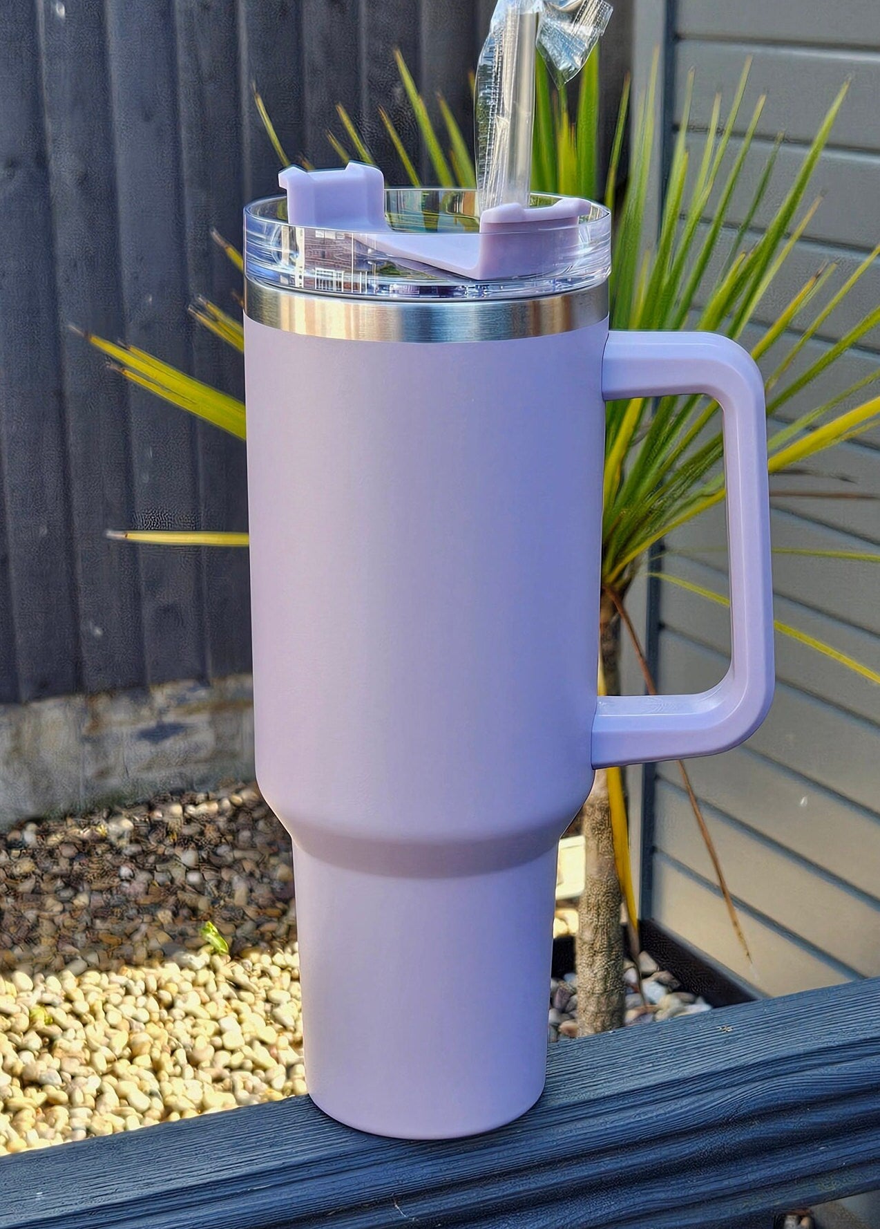 Personalised Insulated Stainless Steel Bottle with Straw | 40oz 1.25L Large Water Flask