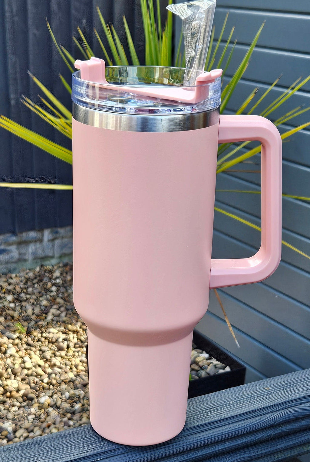 Personalised Insulated Stainless Steel Bottle with Straw | 40oz 1.25L Large Water Flask