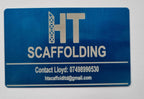 Buisness Cards - Personalised Engraved Metallic Aluminium Business Cards –10 Colours, Custom Logo