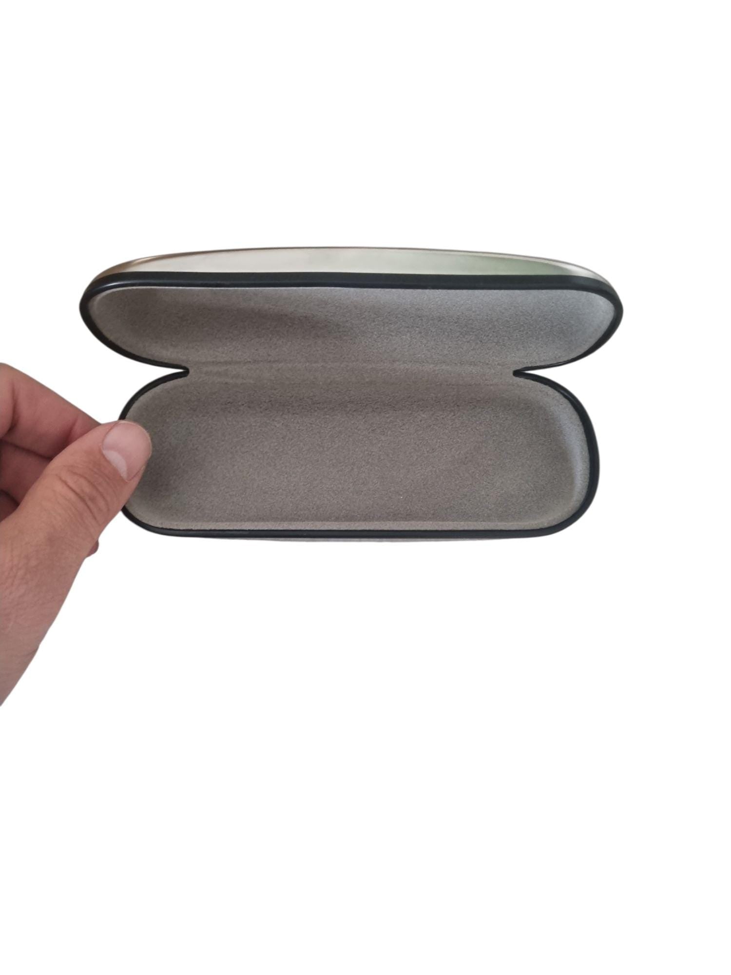 Personalised Chrome Look Glasses Case – Silver or Gold Finish – Custom Engraving Included