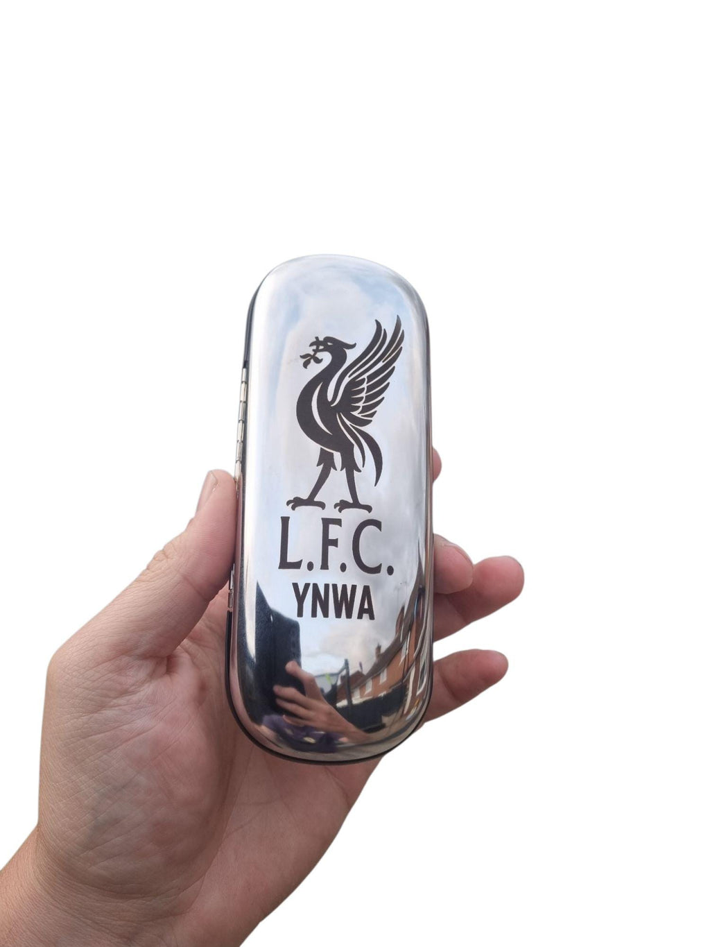 Personalised Chrome Look Glasses Case – Silver or Gold Finish – Custom Engraving Included