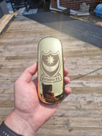 Personalised Chrome Look Glasses Case – Silver or Gold Finish – Custom Engraving Included