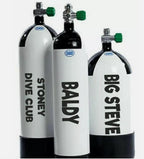 Scuba Diving Cylinder Decals Scuba Tank Sticker Stand Out at Depth Personalised