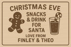 Personalised Christmas Eve Cutting Board – Laser Engraved Hevea Wood personlised