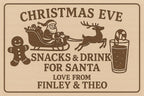 Personalised Christmas Eve Cutting Board – Laser Engraved Hevea Wood personlised